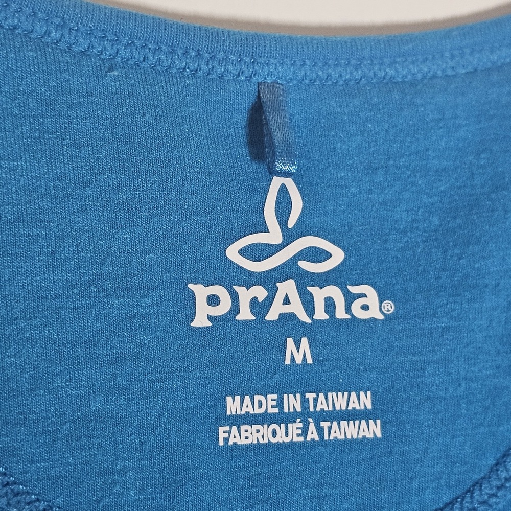 PrAna Dress Womens Medium Blue Sleeveless Athleisure Activewear Casual Sundress - Picture 5 of 14